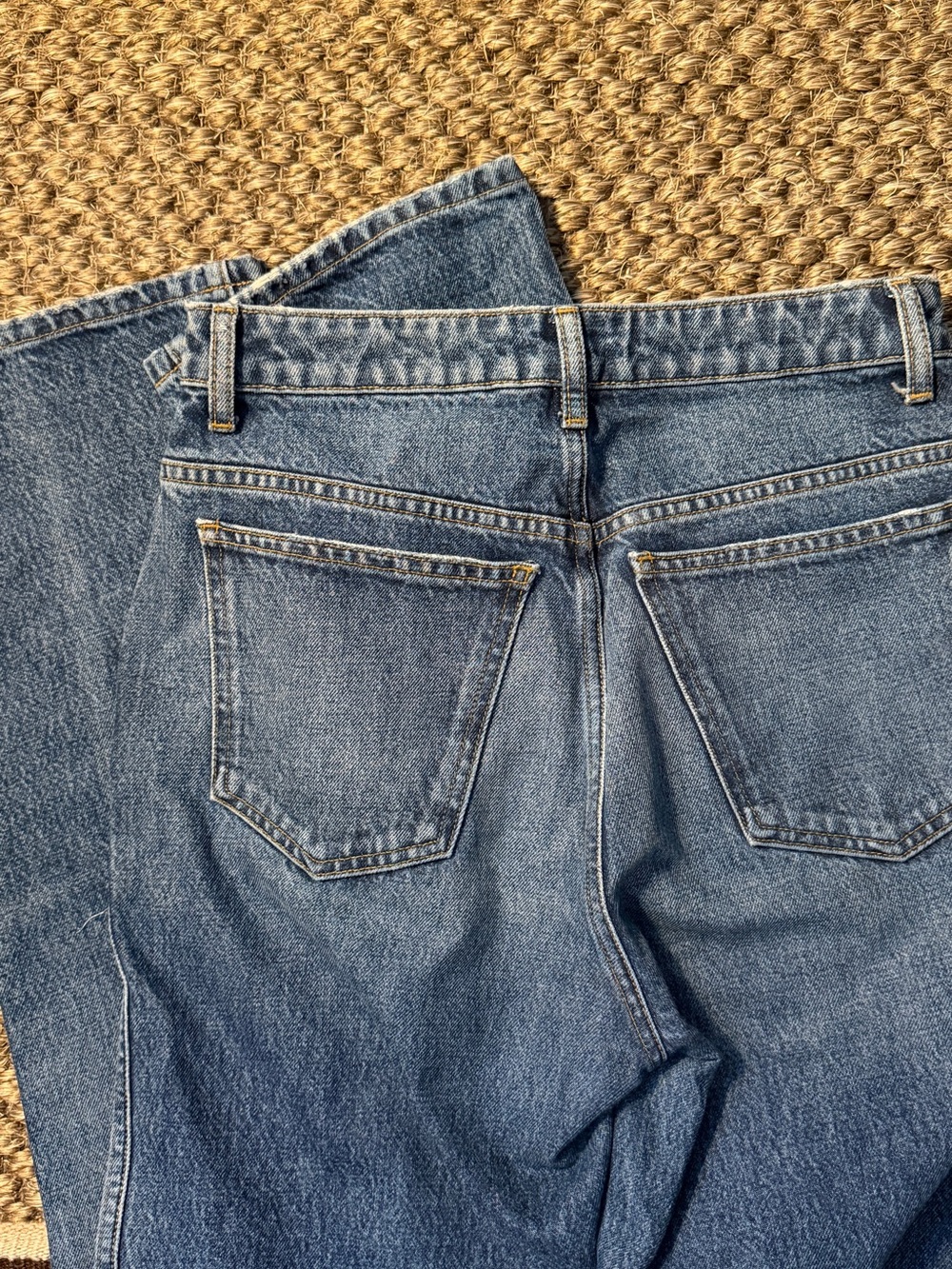 KHAITE High-Rise Medium Wash Blue Jeans - Picture 3 of 3